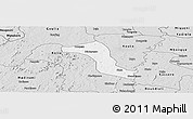 Silver Style Panoramic Map of Gbon