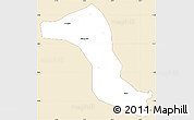 Classic Style Simple Map of Gbon, single color outside