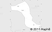 Silver Style Simple Map of Gbon