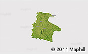 Satellite 3D Map of Kassere, cropped outside