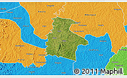 Satellite 3D Map of Kassere, political outside
