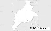 Silver Style Simple Map of Bassawa