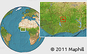 Satellite Location Map of Foumbolo