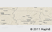 Shaded Relief Panoramic Map of Foumbolo