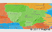 Political Shades Panoramic Map of Dabakala