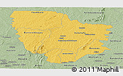 Savanna Style Panoramic Map of Dabakala