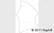Blank Simple Map of Satama-Sokoura, cropped outside, no labels