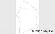 Blank Simple Map of Satama-Sokoura, cropped outside