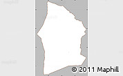 Gray Simple Map of Satama-Sokoura, cropped outside