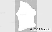 Gray Simple Map of Satama-Sokoura, single color outside
