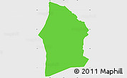 Political Simple Map of Satama-Sokoura, single color outside
