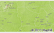 Physical 3D Map of Zoukougbeu