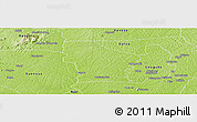 Physical Panoramic Map of Zoukougbeu