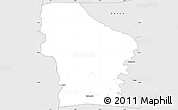 Silver Style Simple Map of Zoukougbeu