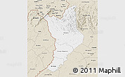 Classic Style 3D Map of Danane