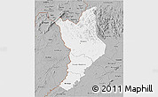 Gray 3D Map of Danane