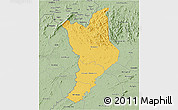Savanna Style 3D Map of Danane