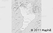 Silver Style 3D Map of Danane