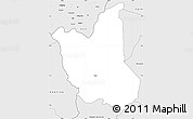 Silver Style Simple Map of Danane