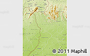 Physical Map of Danane