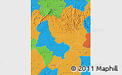 Political Map of Danane
