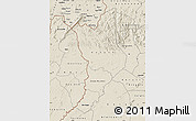 Shaded Relief Map of Danane