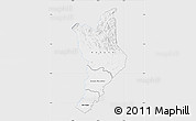 Silver Style Map of Danane, single color outside