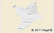 Classic Style Panoramic Map of Danane, single color outside