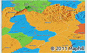 Political Panoramic Map of Danane