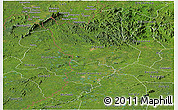 Satellite Panoramic Map of Danane
