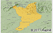 Savanna Style Panoramic Map of Danane