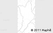 Blank Simple Map of Danane, no labels