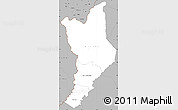 Gray Simple Map of Danane