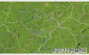 Satellite 3D Map of Zouan-Hounien