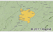 Savanna Style 3D Map of Zouan-Hounien