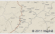 Shaded Relief 3D Map of Zouan-Hounien