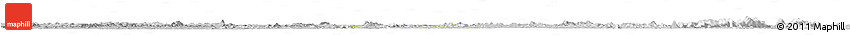 Physical Horizon Map of Zouan-Hounien, lighten, desaturated