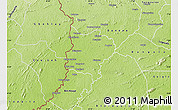 Physical Map of Zouan-Hounien