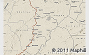 Shaded Relief Map of Zouan-Hounien