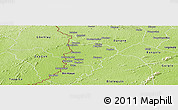 Physical Panoramic Map of Zouan-Hounien