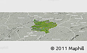Satellite Panoramic Map of Zouan-Hounien, lighten, semi-desaturated