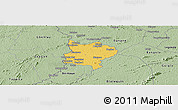 Savanna Style Panoramic Map of Zouan-Hounien