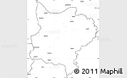 Blank Simple Map of Zouan-Hounien