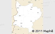 Classic Style Simple Map of Zouan-Hounien