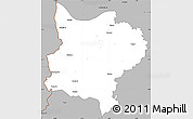 Gray Simple Map of Zouan-Hounien