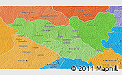 Political Shades 3D Map of Daoukro