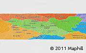 Political Shades Panoramic Map of Daoukro