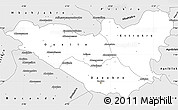 Silver Style Simple Map of Daoukro