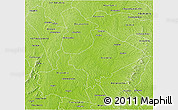 Physical 3D Map of Dimbokro