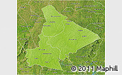 Physical 3D Map of Dimbokro, satellite outside